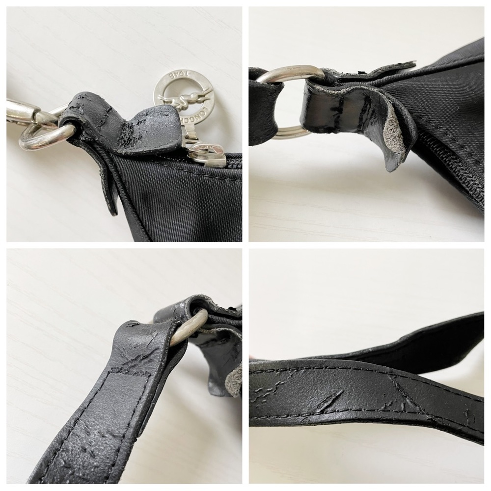 ❤️SOLD❤️Longchamp black nylon and leather shoulder bag - Picture 6 of 11